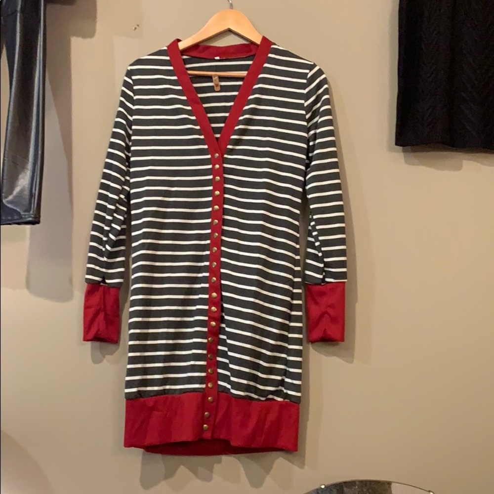 Striped cardigans